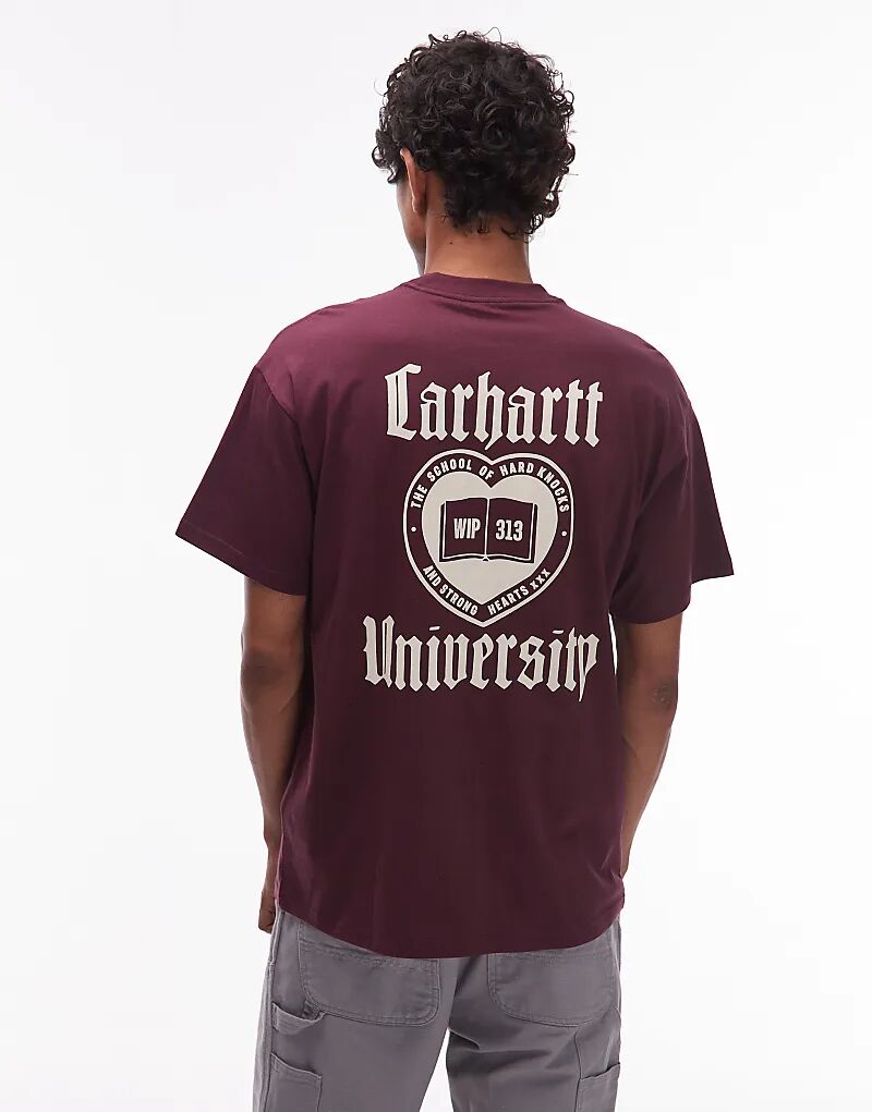 Футболка свободного кроя Carhartt WIP schooling бордового цвета
Футболка свободного кроя Carhartt WIP schooling бордового цвета