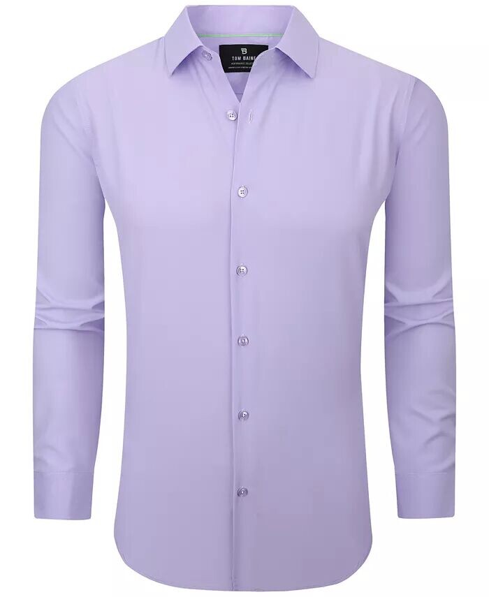 Мужская однотонная рубашка стрейч на пуговицах для выступлений Tom Baine, фиолетовый
Мужская однотонная рубашка стрейч на пуговицах для выступлений Tom Baine, фиолетовый