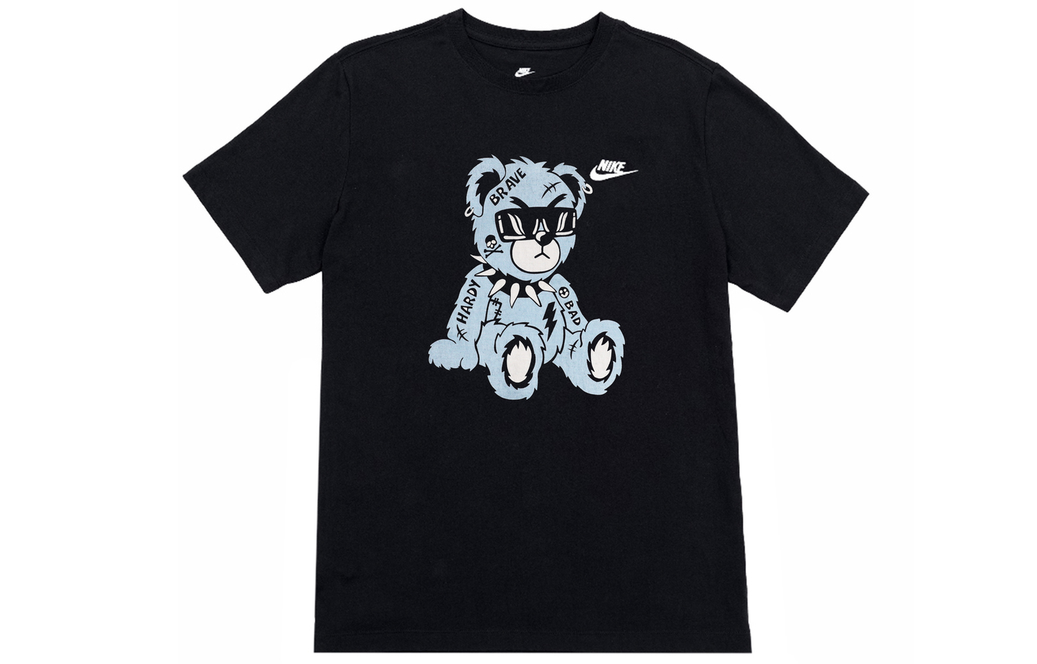 Футболка унисекс черная синяя Nike 
Футболка унисекс черная синяя Nike