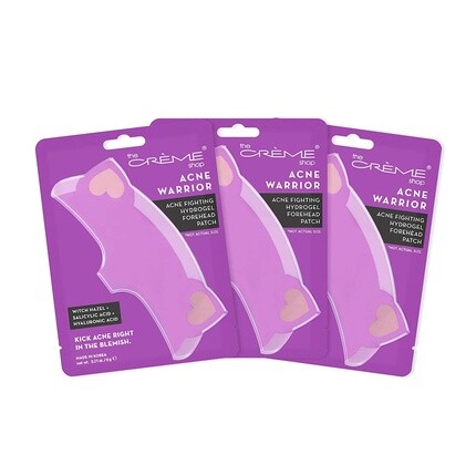 Гидрогелевые патчи для лба Acne Warrior с гамамелисом, салициловой кислотой и гиалуроновой кислотой, The Crème Shop 
Гидрогелевые патчи для лба Acne Warrior с гамамелисом, салициловой кислотой и гиалуроновой кислотой, The Crème Shop