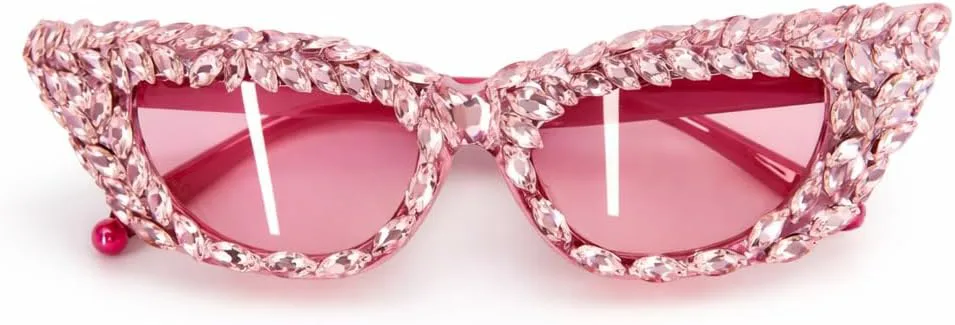 Солнцезащитные очки Bullabulling Crystal Shiny Cat Eye для женщин, винтажный стиль, роскошные солнцезащитные очки со стразами, элегантные женские очки, Pink
Солнцезащитные очки Bullabulling Crystal Shiny Cat Eye для женщин, винтажный стиль, роскошные солнцезащитные очки со стразами, элегантные женские очки, Pink