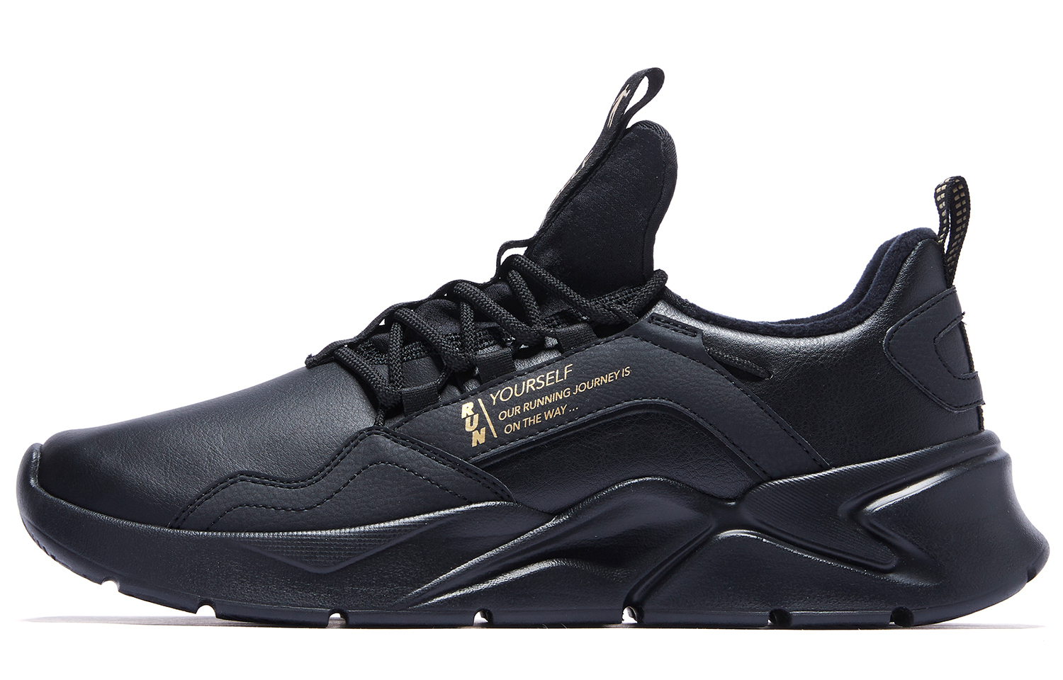 Амортизирующие легкие низкие кроссовки для бега мужские черные золотые QIAODAN
Амортизирующие легкие низкие кроссовки для бега мужские черные золотые QIAODAN