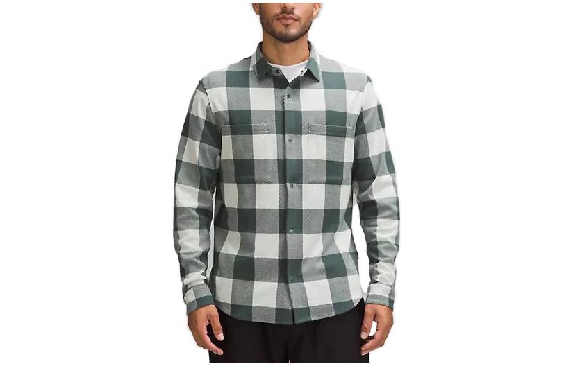 Футболка из мягкого трикотажа в клетку "Темный лес" и "Кость" Мужская Lululemon
Футболка из мягкого трикотажа в клетку "Темный лес" и "Кость" Мужская Lululemon