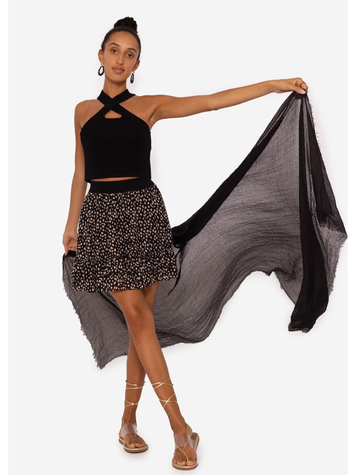 Муслиновый шарф черного цвета SASSYCLASSY
Муслиновый шарф черного цвета SASSYCLASSY