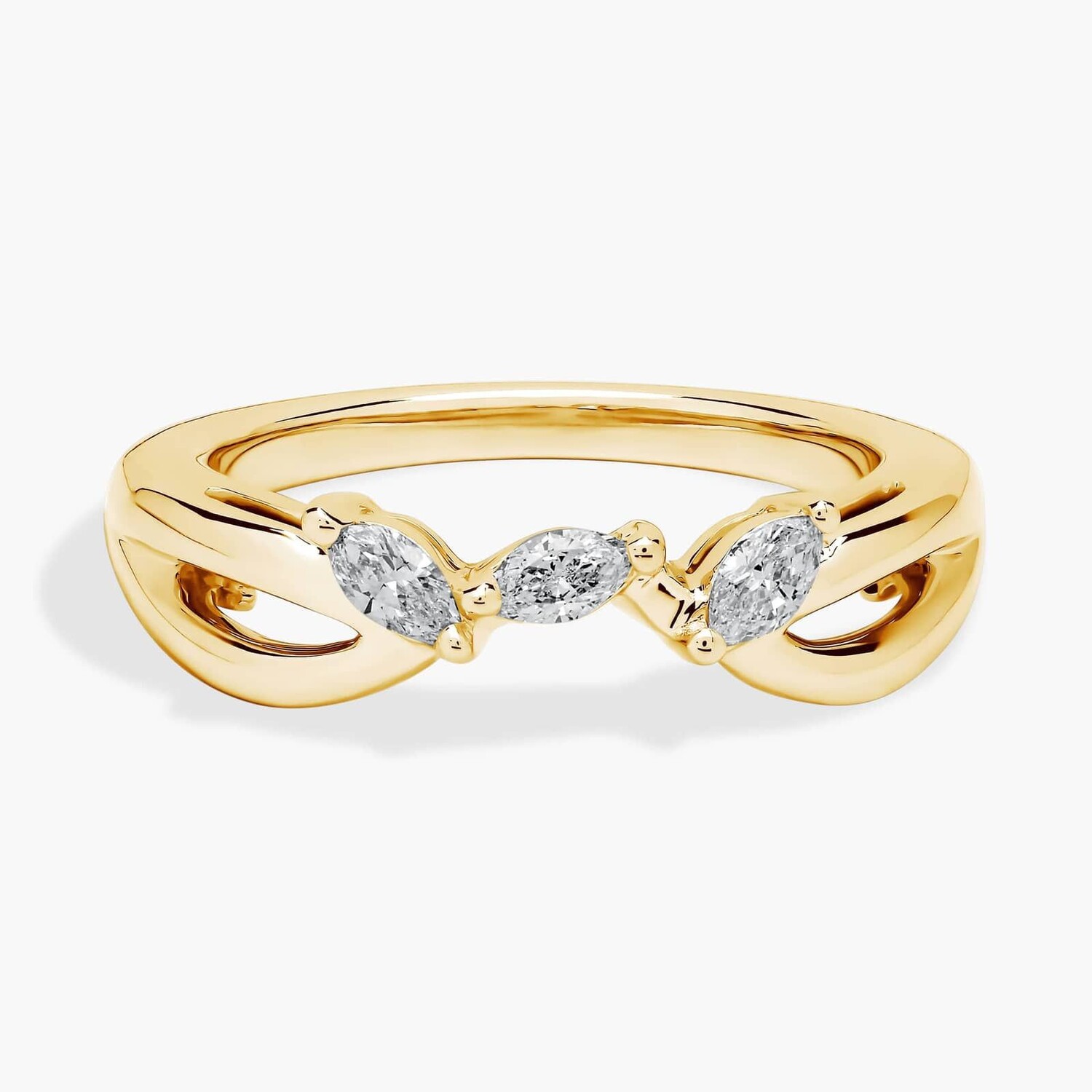 Кольцо с изогнутым бриллиантом Romantic Twist Marquise из 14-каратного желтого золота (1/4 карата). Blue Nile
Кольцо с изогнутым бриллиантом Romantic Twist Marquise из 14-каратного желтого золота (1/4 карата). Blue Nile