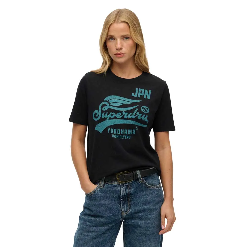 Футболка с коротким рукавом Superdry High Flyers, черный
Футболка с коротким рукавом Superdry High Flyers, черный