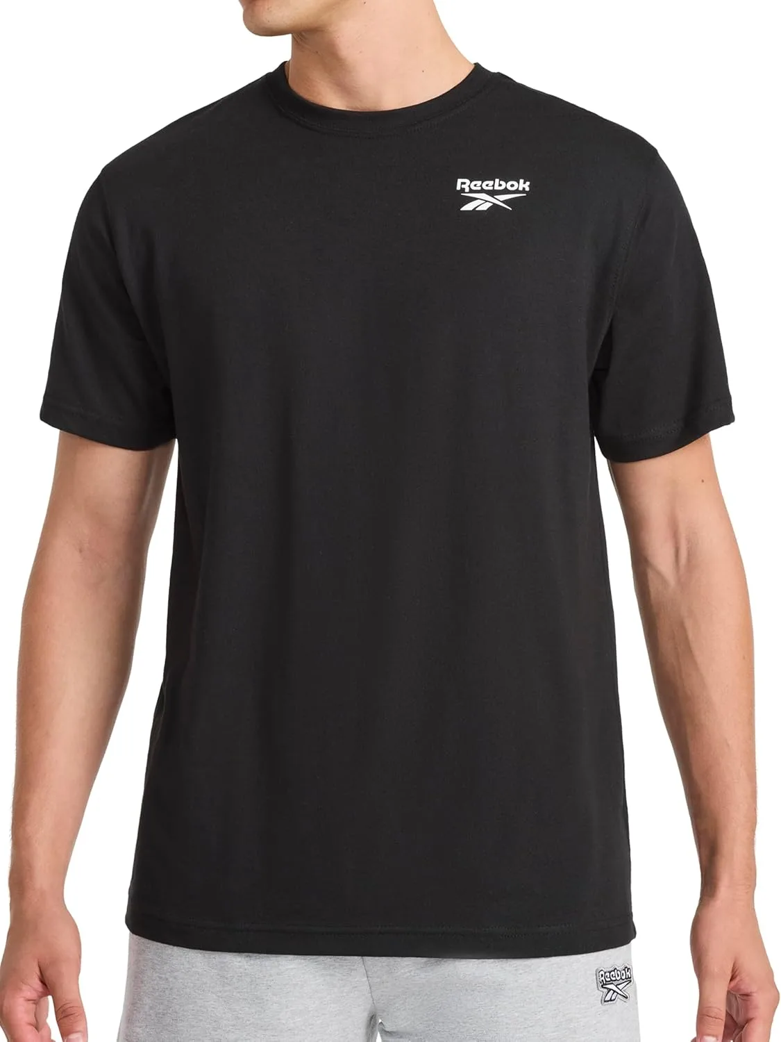 Футболка Reebok Men's Small Logo Crewneck, Standard Fit, легкая ткань Cotton-Poly Jersey
Футболка Reebok Men's Small Logo Crewneck, Standard Fit, легкая ткань Cotton-Poly Jersey