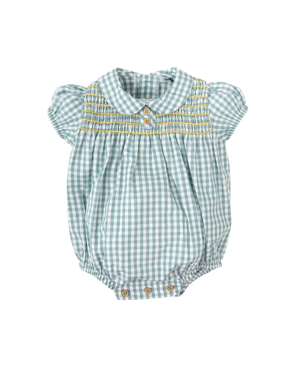 Комбинезон для мальчика с короткими рукавами в клетку гингем BABIDÚ, бирюзовый
Комбинезон для мальчика с короткими рукавами в клетку гингем BABIDÚ, бирюзовый