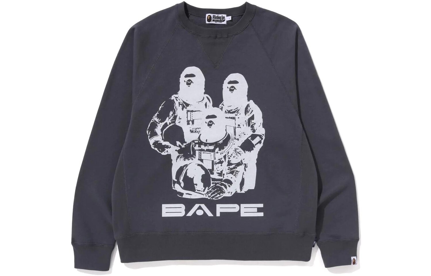 BAPE Relaxed Fit Space System Crewneck A Bathing Ape, синий
BAPE Relaxed Fit Space System Crewneck A Bathing Ape, синий