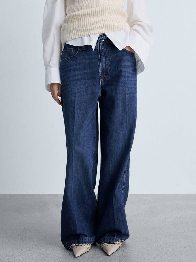 Джинсы julia с широкими штанинами Mango, темно-синий
Джинсы julia с широкими штанинами Mango, темно-синий