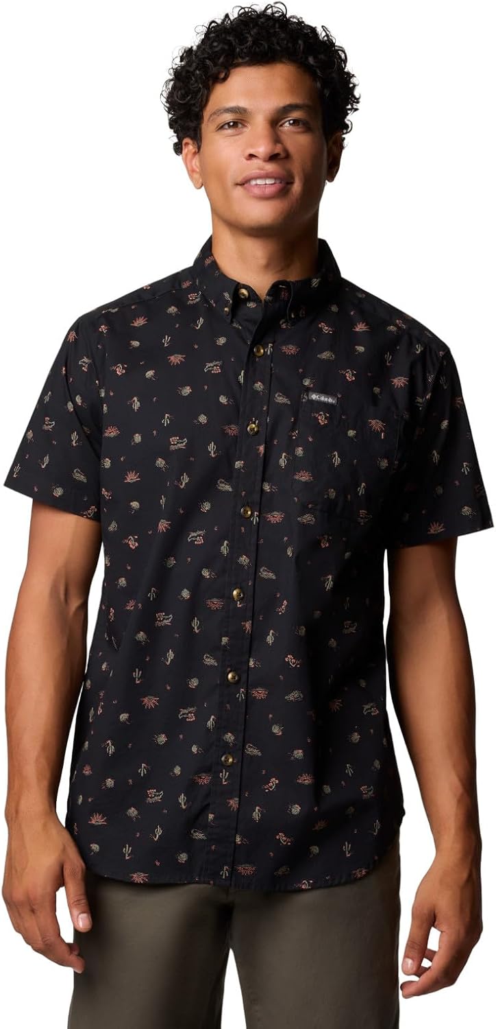 Мужская рубашка Columbia Rapid Rivers с коротким рукавом и принтом, комфортная эластичность, Black Deserted
Мужская рубашка Columbia Rapid Rivers с коротким рукавом и принтом, комфортная эластичность, Black Deserted