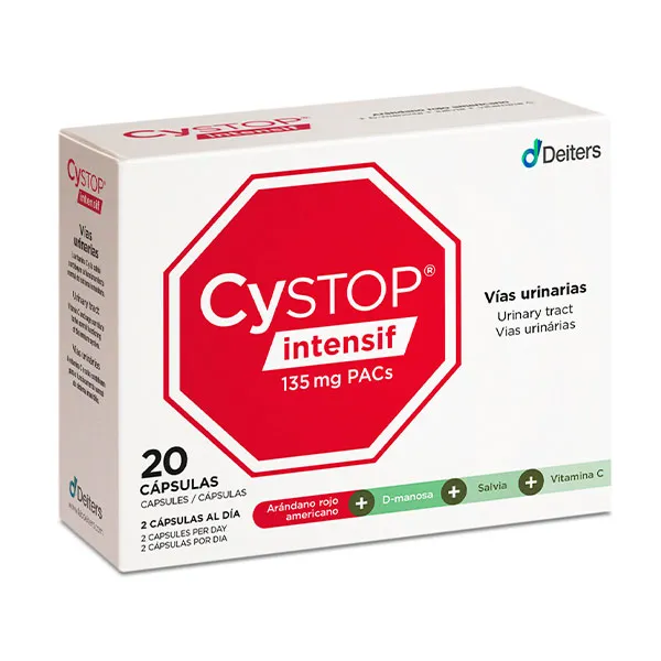 Противоинфекционное лечение Cystop Intensif Cystop, 20 UD
Противоинфекционное лечение Cystop Intensif Cystop, 20 UD