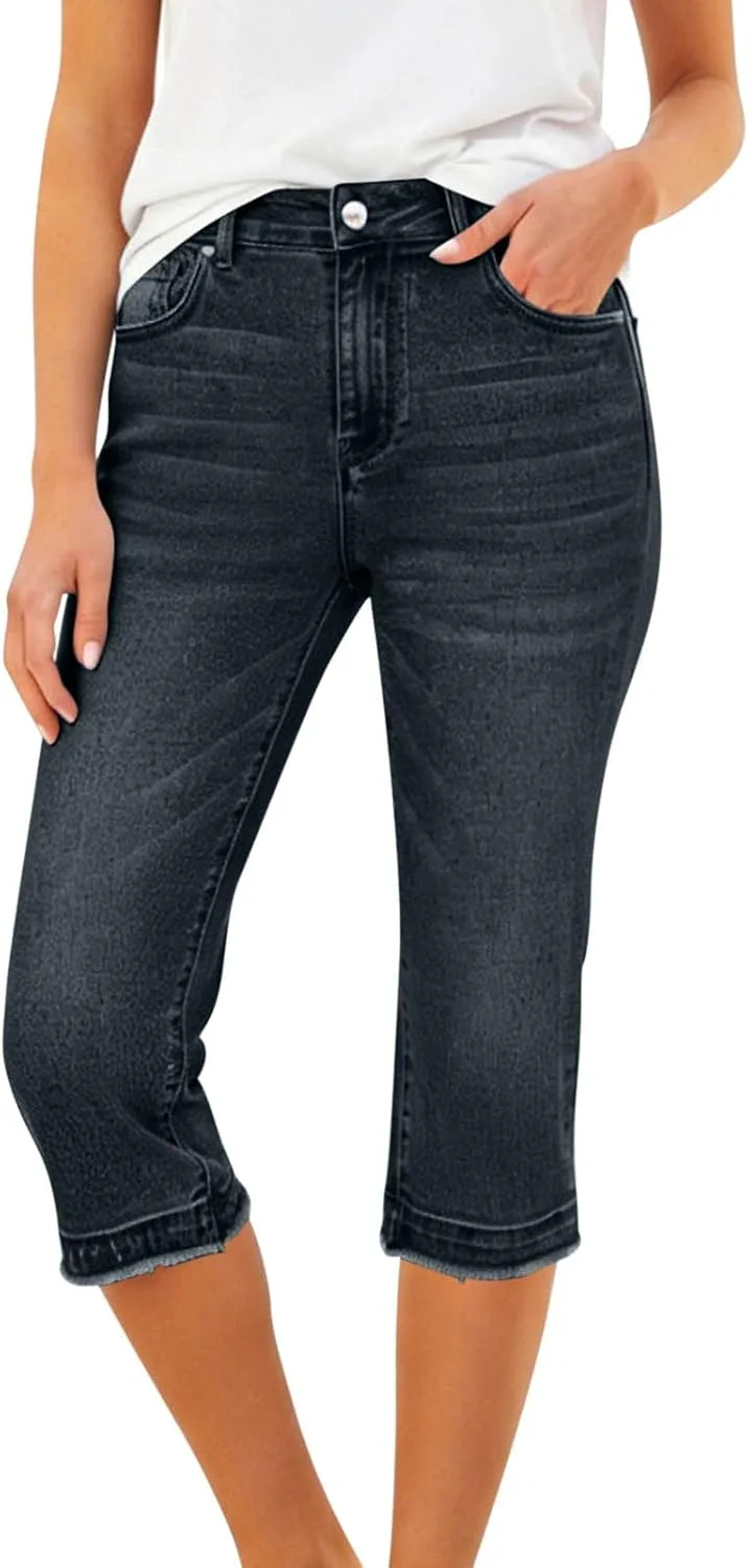 Женские капри джинсы Raw Hem Stretch Denim с карманами Zzalalana
Женские капри джинсы Raw Hem Stretch Denim с карманами Zzalalana