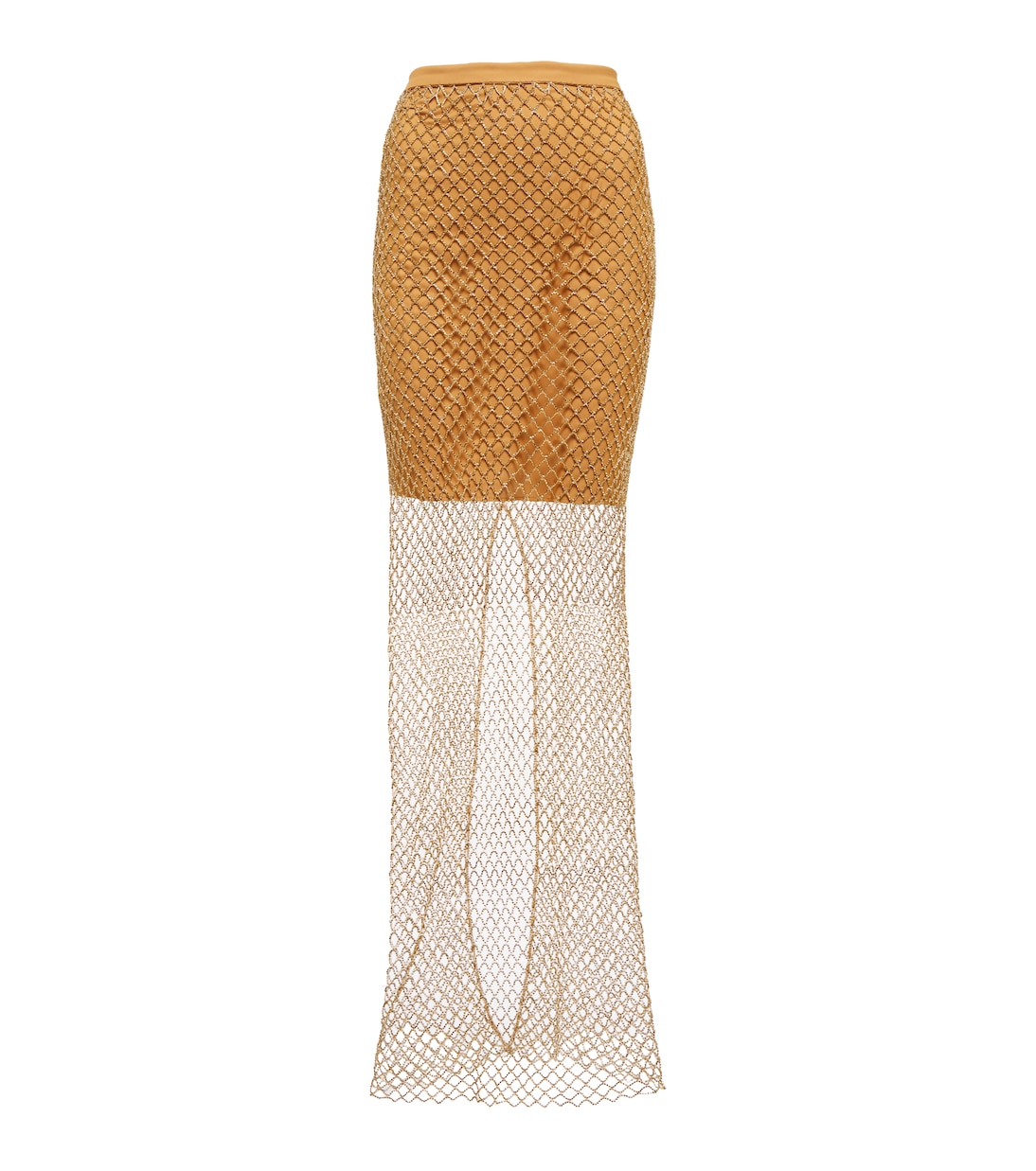 Юбка макси из сетки, украшенная кристаллами Costarellos, золотой
Юбка макси из сетки, украшенная кристаллами Costarellos, золотой