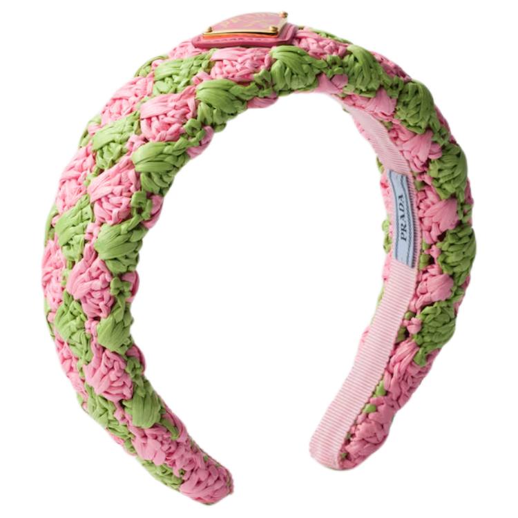 Вязаная крючком повязка на голову Prada, розовый
Вязаная крючком повязка на голову Prada, розовый