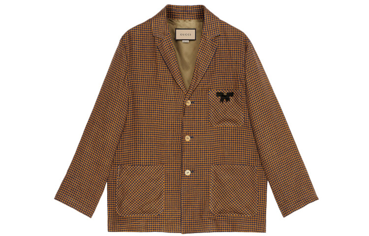 Пиджак деловой мужской Gucci GG-Bow, коричневый
Пиджак деловой мужской Gucci GG-Bow, коричневый