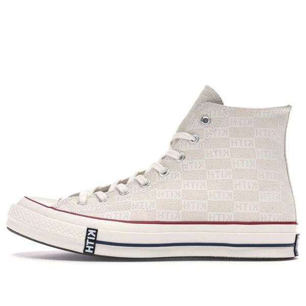 Кроссовки kith x chuck 70 hi 'white monogram' Converse, белый 
Кроссовки kith x chuck 70 hi 'white monogram' Converse, белый
