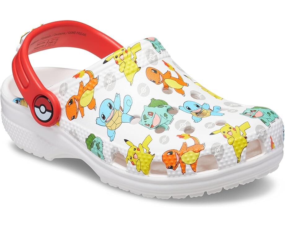 Сабо Crocs Kids Classic Pokemon Clog, цвет White/Multi
Сабо Crocs Kids Classic Pokemon Clog, цвет White/Multi