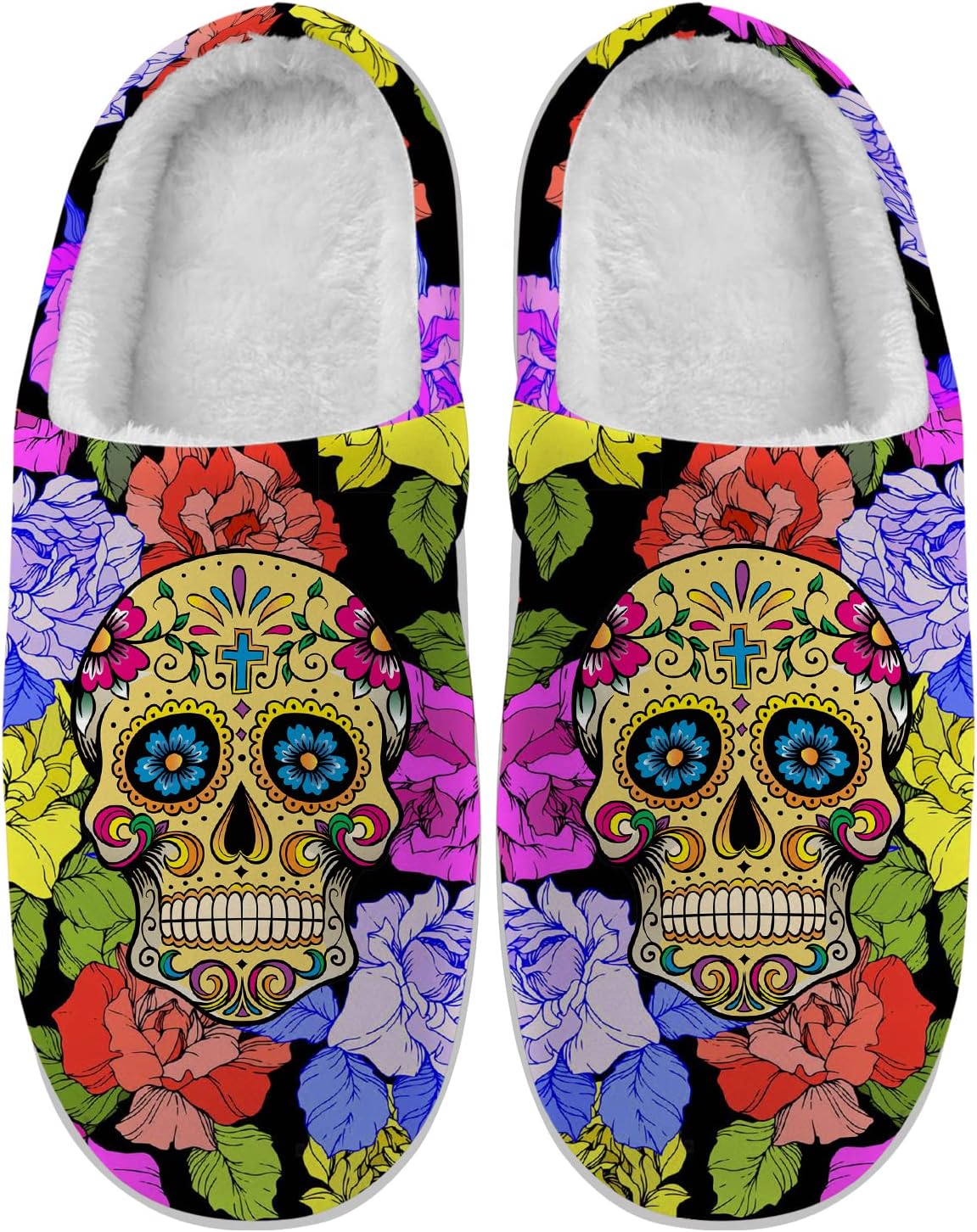 Тапочки Ciadoon Sugar Skull для женщин и мужчин, домашние тапочки, слипоны с эффектом памяти, пушистые тапочки, зимние сандалии, подарочная обувь, Colorful
Тапочки Ciadoon Sugar Skull для женщин и мужчин, домашние тапочки, слипоны с эффектом памяти, пушистые тапочки, зимние сандалии, подарочная обувь, Colorful