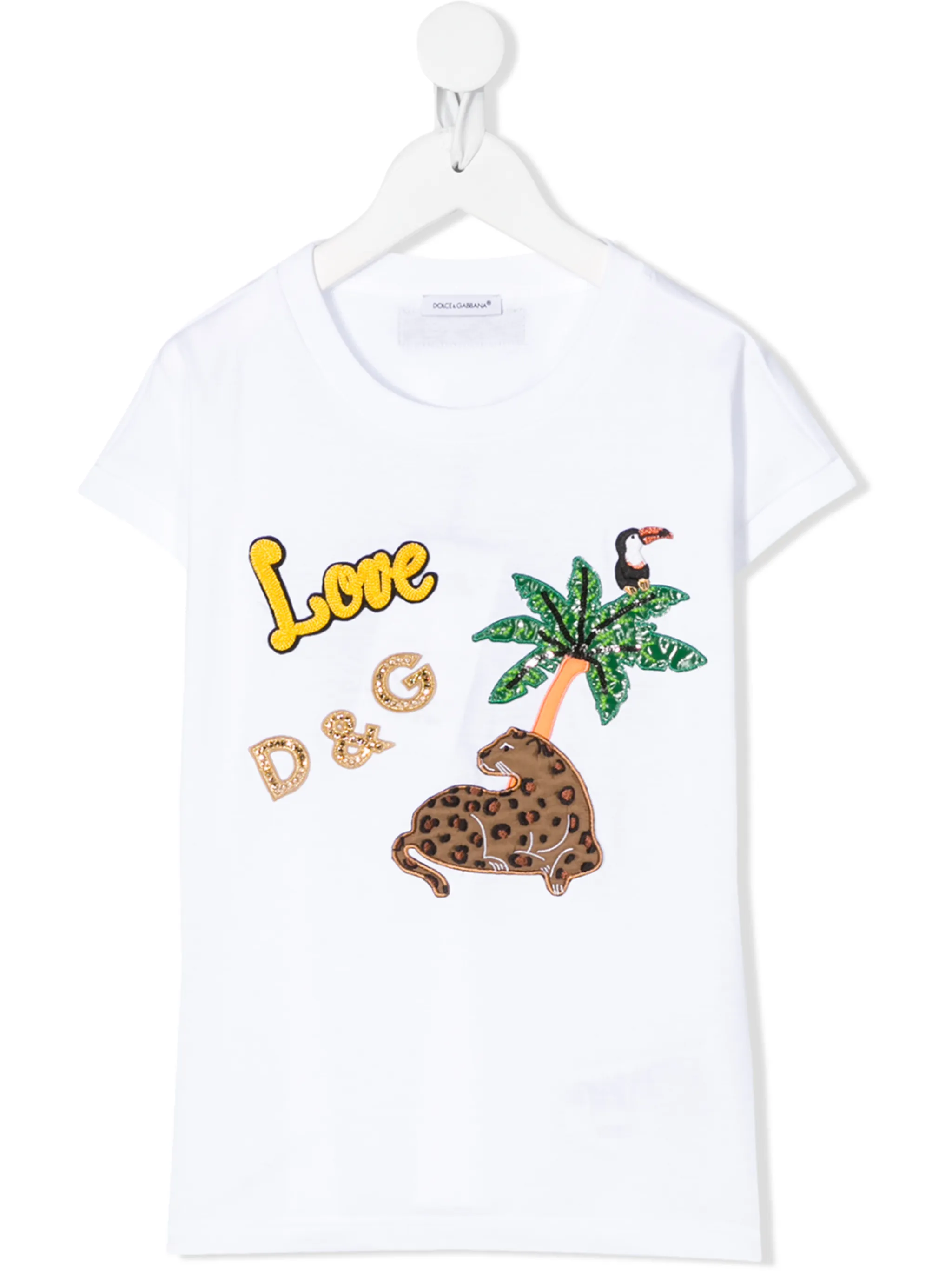 Футболка с нашивками Dolce & Gabbana Kids, белый
Футболка с нашивками Dolce & Gabbana Kids, белый