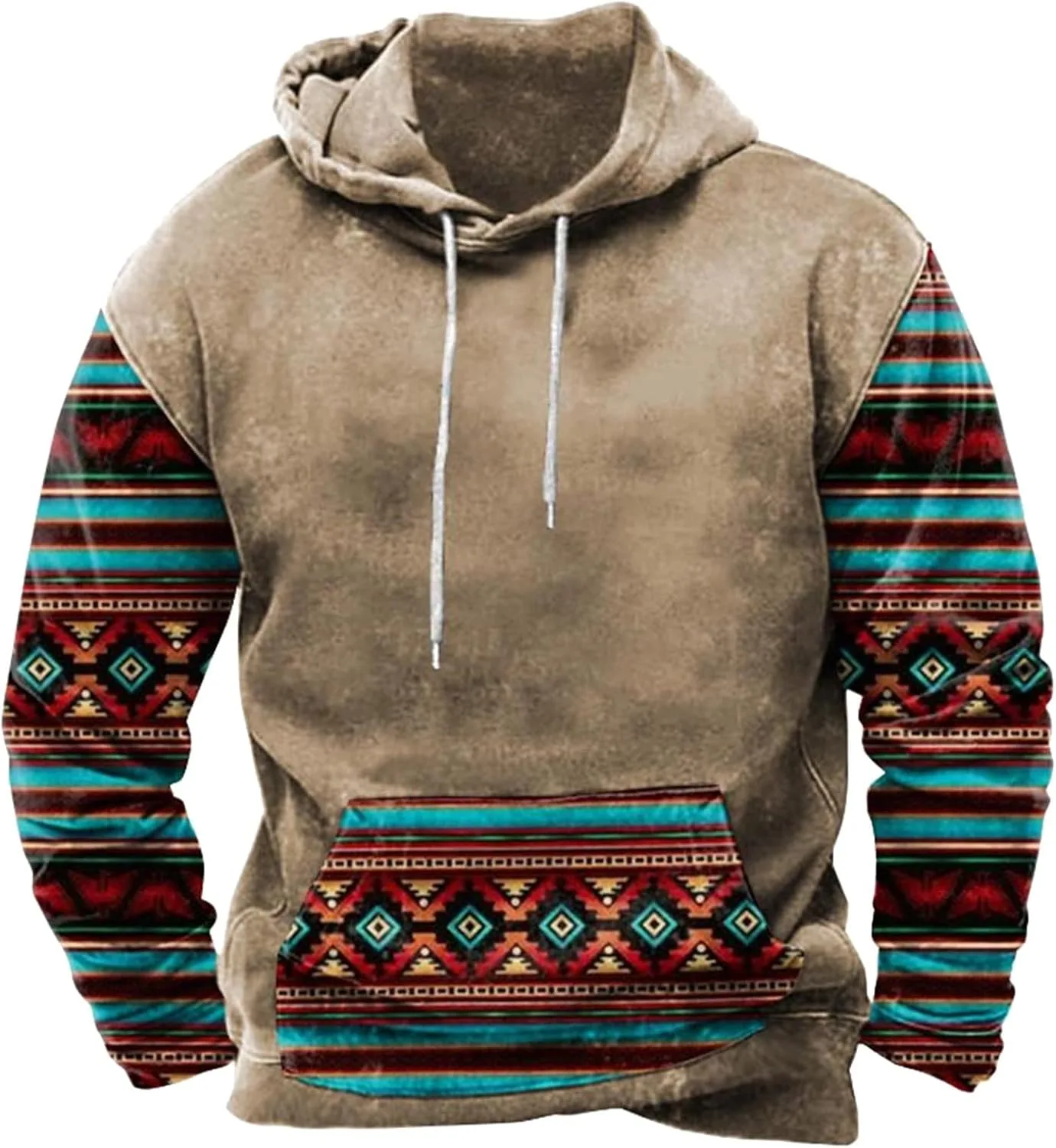 Мужской худи Zeiyignr Western Aztec с этническим принтом и патчем
Мужской худи Zeiyignr Western Aztec с этническим принтом и патчем