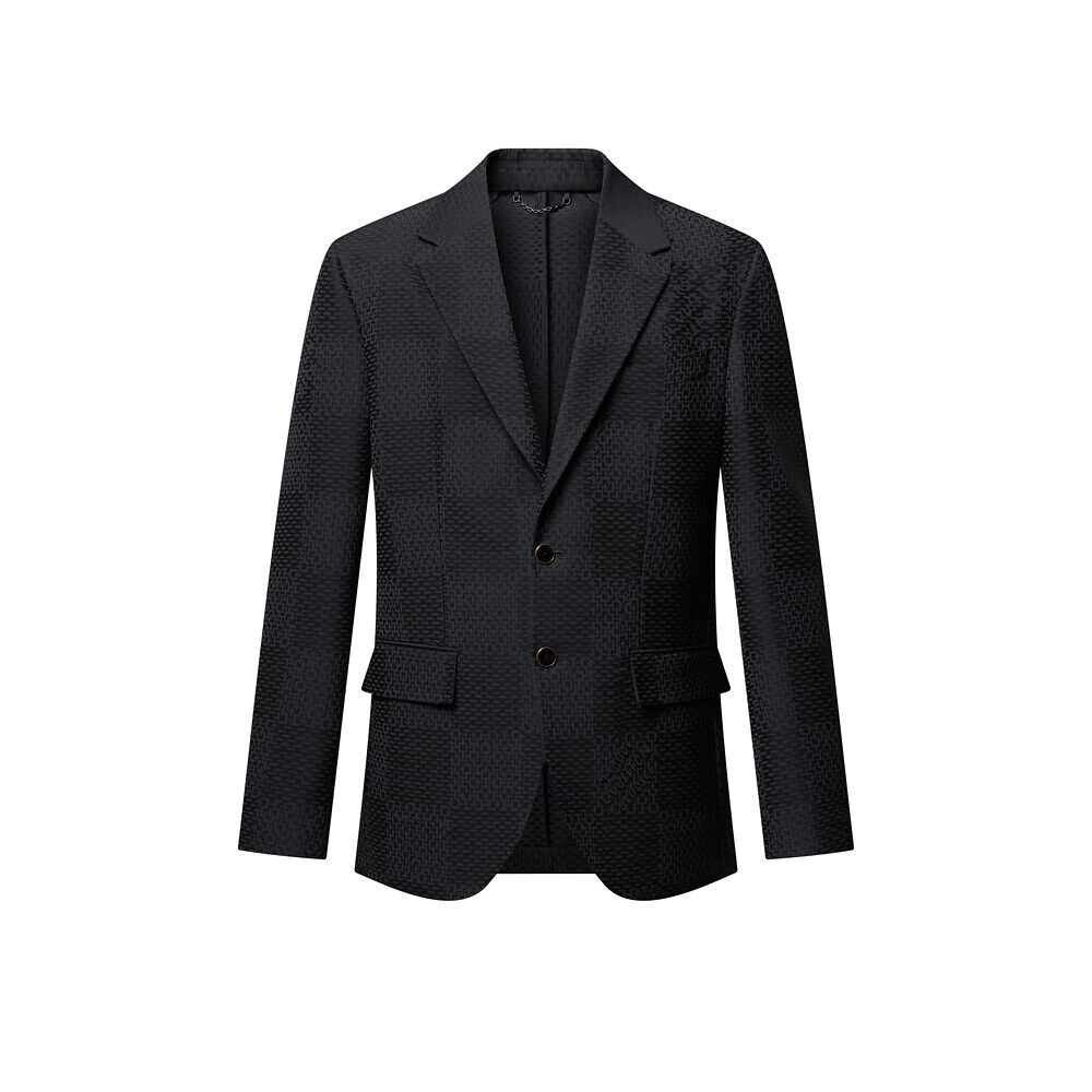 Жаккардовый пиджак Damier из смеси шерсти и шелка Napolitana Louis Vuitton, черный
Жаккардовый пиджак Damier из смеси шерсти и шелка Napolitana Louis Vuitton, черный