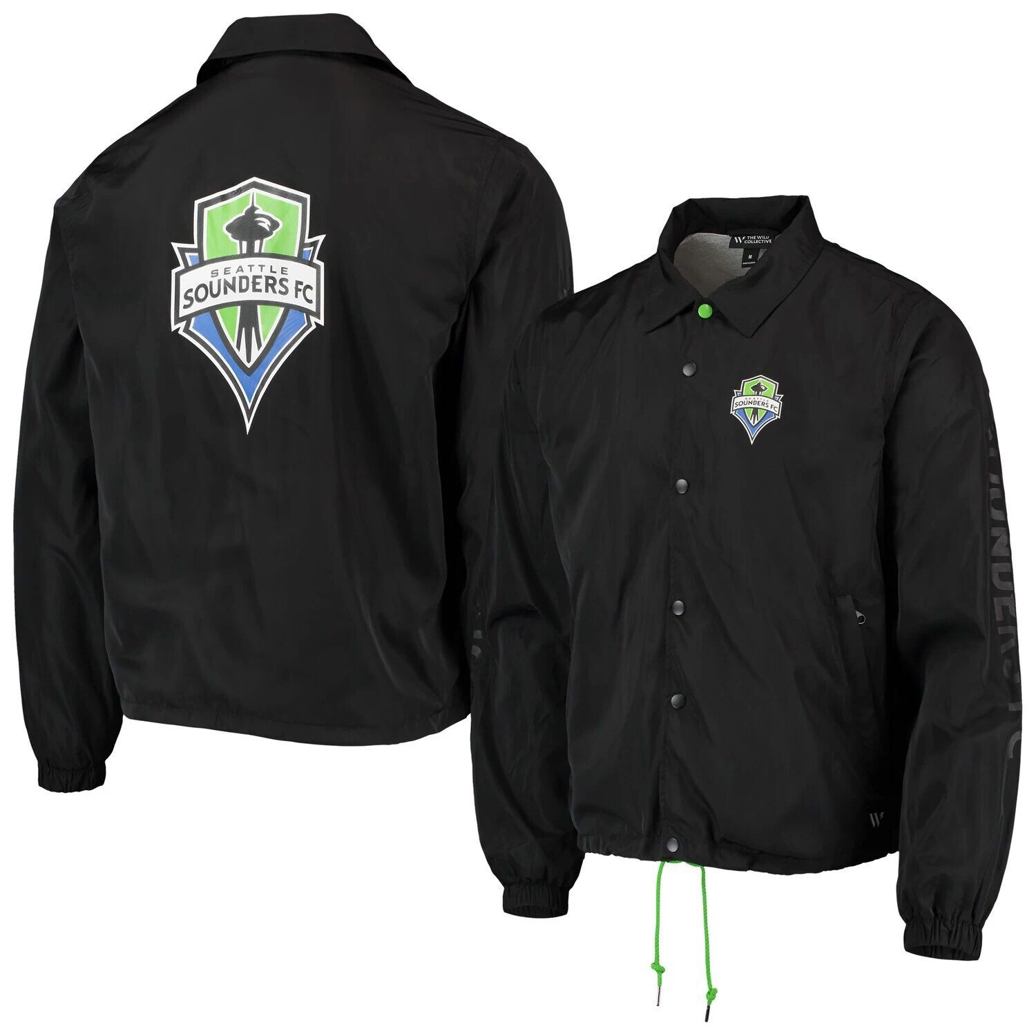 Мужская черная куртка на пуговицах The Wild Collective Seattle Sounders FC Coaches, Черный, Мужская черная куртка на пуговицах The Wild Collective Seattle Sounders FC Coaches
Мужская черная куртка на пуговицах The Wild Collective Seattle Sounders FC Coaches, Черный, Мужская черная куртка на пуговицах The Wild Collective Seattle Sounders FC Coaches