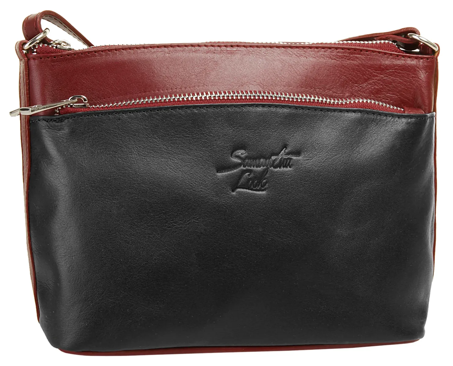 Сумка через плечо Samantha Look, натуральная кожа, производство Италия, красный