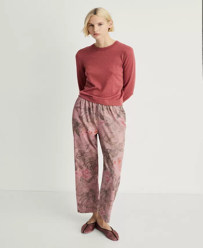 Женский вязаный свитер с круглым вырезом MANGO, розовый
Женский вязаный свитер с круглым вырезом MANGO, розовый