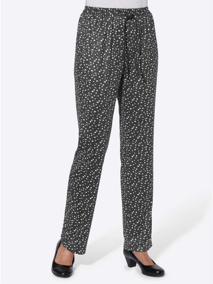 Трикотажные брюки черного цвета с миллефлерами WITT WEIDEN
Трикотажные брюки черного цвета с миллефлерами WITT WEIDEN