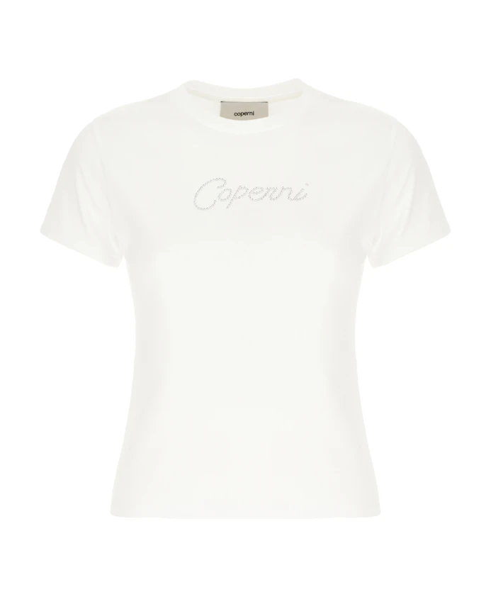 Футболка с логотипом Crystal Coperni, белый
Футболка с логотипом Crystal Coperni, белый