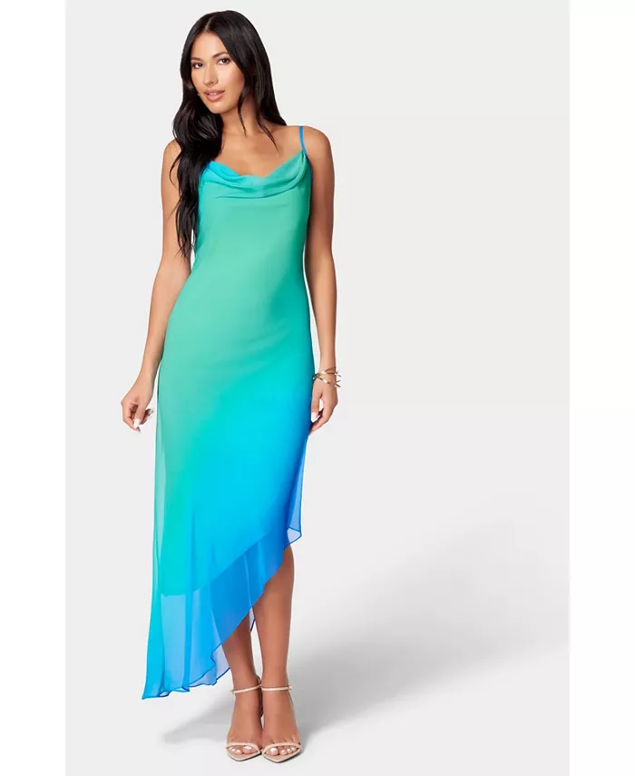 Женское асимметричное платье с эффектом омбре Bebe, зеленый
Женское асимметричное платье с эффектом омбре Bebe, зеленый