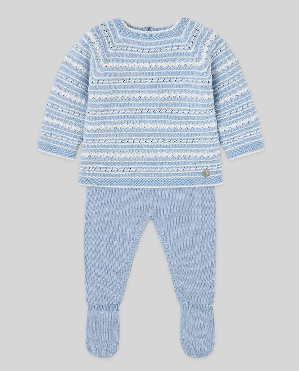 Комплект для новорожденного из хлопка и кашемира, коллекция «Подарок» PAZ Rodríguez, светло-голубой
Комплект для новорожденного из хлопка и кашемира, коллекция «Подарок» PAZ Rodríguez, светло-голубой