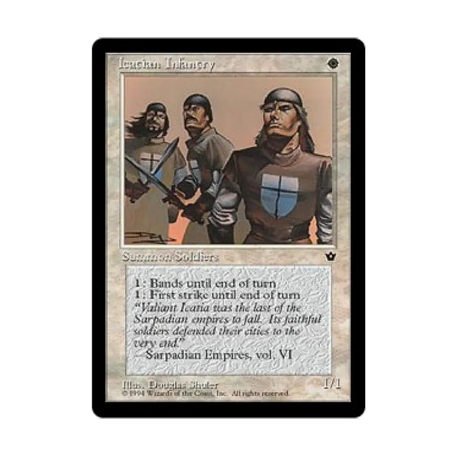 CCG Икатианская пехота - Вер. 3 (С4), MTG - Fallen Empires
CCG Икатианская пехота - Вер. 3 (С4), MTG - Fallen Empires