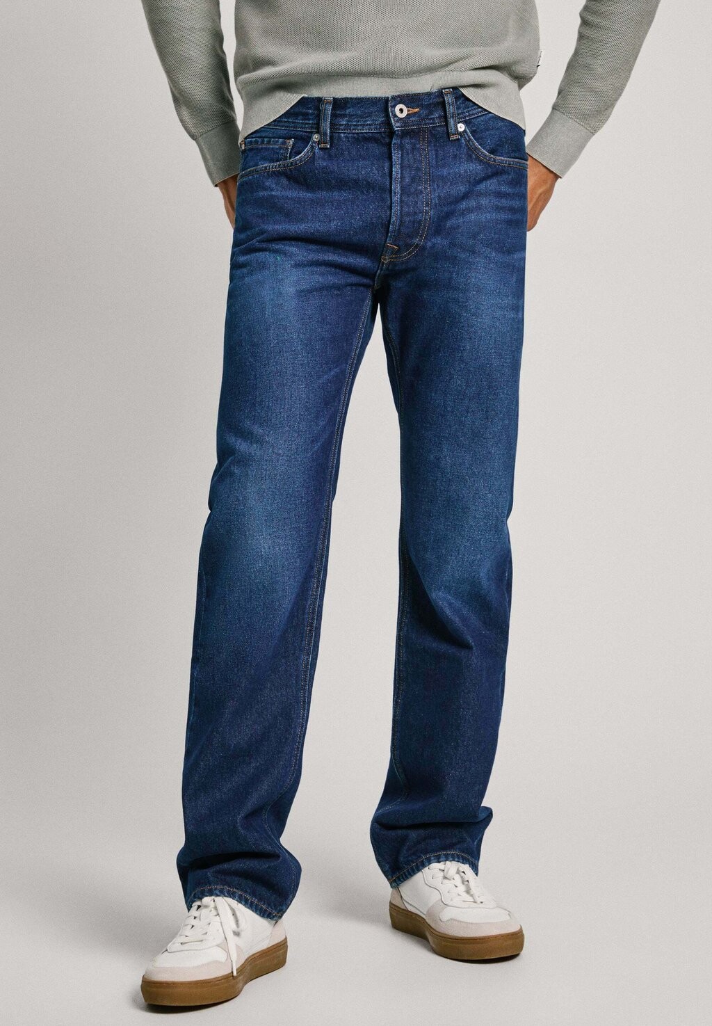 Джинсы прямого кроя Pepe Jeans, синие джинсы
Джинсы прямого кроя Pepe Jeans, синие джинсы
