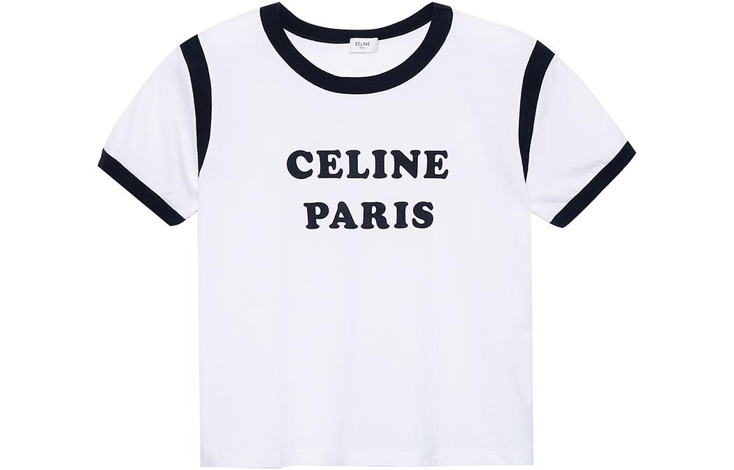 Топ укороченный женский Celine Paris, белый 
Топ укороченный женский Celine Paris, белый