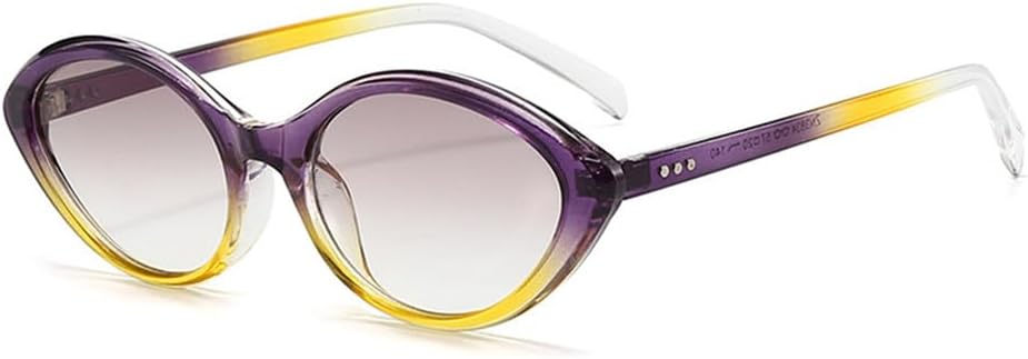 Солнцезащитные очки с плавным переходом, круглые, с защитой от УФ-излучения UV400, для женщин и мужчин, для занятий спортом на открытом воздухе, бега и езды UYPTK, Purple Yellow
Солнцезащитные очки с плавным переходом, круглые, с защитой от УФ-излучения UV400, для женщин и мужчин, для занятий спортом на открытом воздухе, бега и езды UYPTK, Purple Yellow