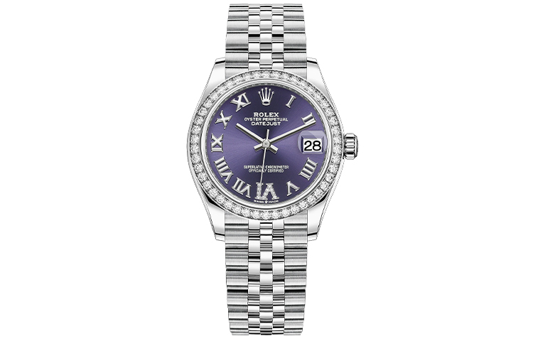 Rolex Женские автоматические механические часы Log Series, диаметр 31 мм, фиолетовый циферблат, ремешок из стали Oystersteel
Rolex Женские автоматические механические часы Log Series, диаметр 31 мм, фиолетовый циферблат, ремешок из стали Oystersteel