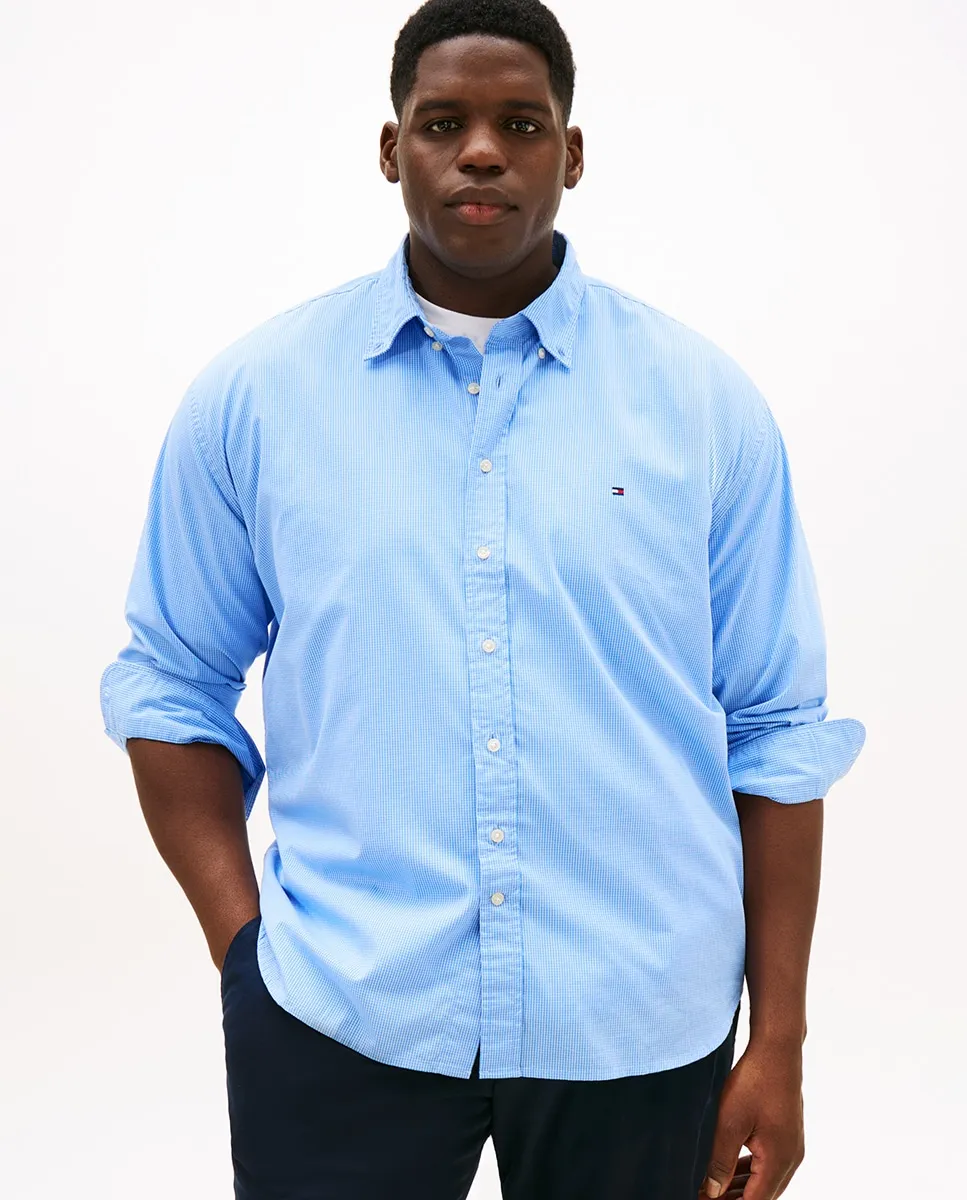 Мужская рубашка с длинным рукавом с принтом больших размеров Tommy Hilfiger, светло-голубой
Мужская рубашка с длинным рукавом с принтом больших размеров Tommy Hilfiger, светло-голубой