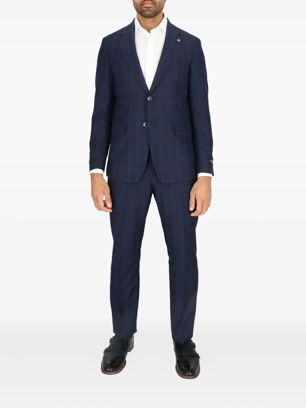 Клетчатый костюм на пуговицах Scotch & Soda, синий
Клетчатый костюм на пуговицах Scotch & Soda, синий