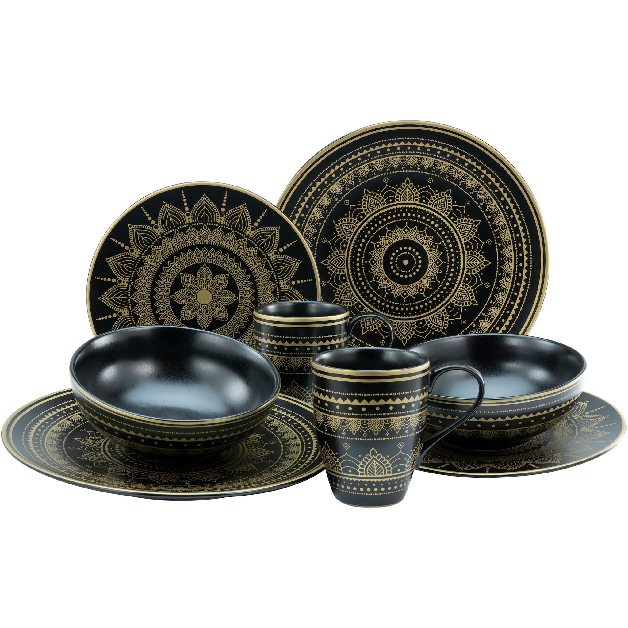 Комбинированный сервиз CreaTable "Mandala Gold", (набор, 8 предметов, кофейный сервиз и обеденный сервиз в наборе, на 2 персоны), сервиз, золотистые восточные мотивы, 8 предметов, на 2 персоны, цвет schwarz/goldfarben
Комбинированный сервиз CreaTable "Mandala Gold", (набор, 8 предметов, кофейный сервиз и обеденный сервиз в наборе, на 2 персоны), сервиз, золотистые восточные мотивы, 8 предметов, на 2 персоны, цвет schwarz/goldfarben