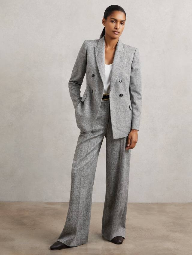 Petite Darlton Check широкие брюки Reiss, Grey
Petite Darlton Check широкие брюки Reiss, Grey