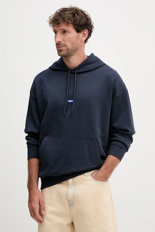 Хлопковая толстовка Hugo Blue, темно-синий 
Хлопковая толстовка Hugo Blue, темно-синий