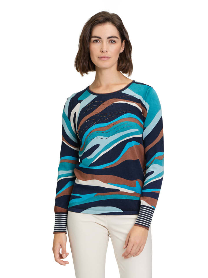 Betty Barclay Свитер бирюзового/синего/светло-коричневого цвета
Betty Barclay Свитер бирюзового/синего/светло-коричневого цвета