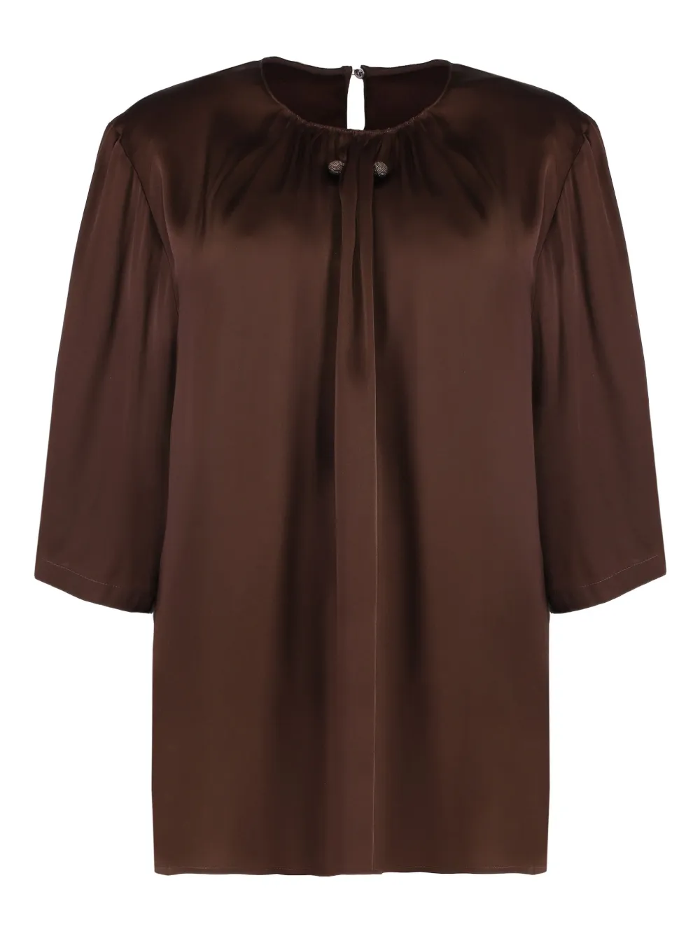 Блузка с декоративными деталями Fabiana Filippi, коричневый
Блузка с декоративными деталями Fabiana Filippi, коричневый