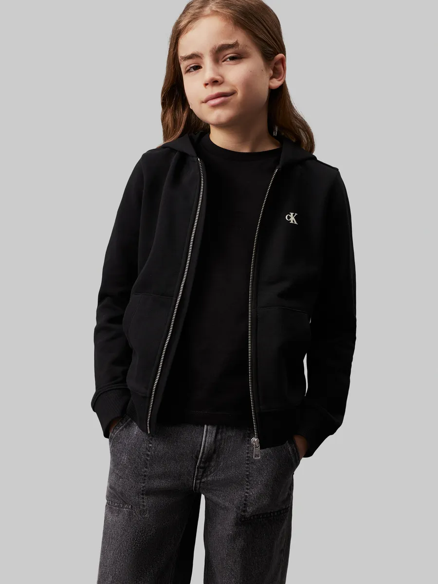 Толстовка Calvin Klein Jeans "MINI HERO FLOCK ZIP-THROUGH", для детей до 16 лет, с фирменной этикеткой, черный
Толстовка Calvin Klein Jeans "MINI HERO FLOCK ZIP-THROUGH", для детей до 16 лет, с фирменной этикеткой, черный