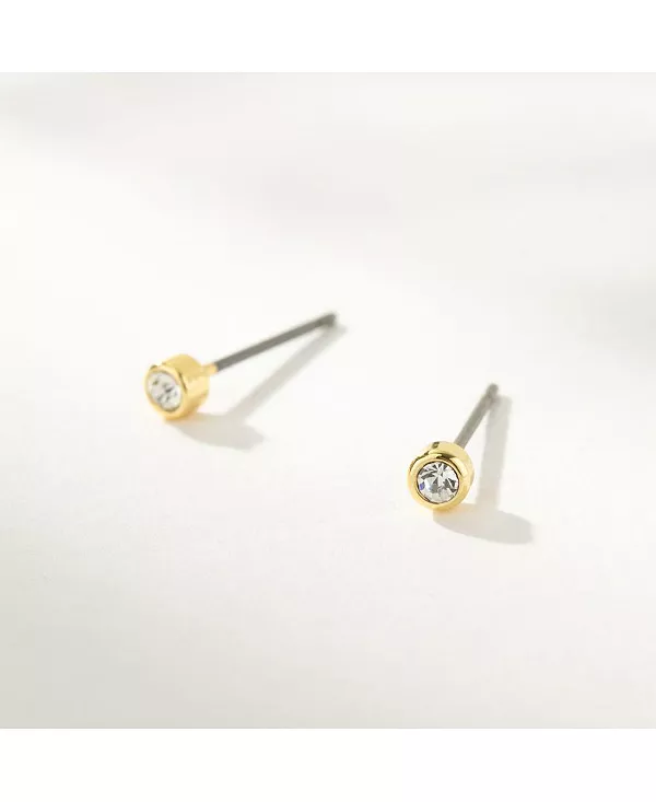 Простые серьги-гвоздики с кубическим цирконием, покрытым 14-каратным золотом Uncommon James, gold
Простые серьги-гвоздики с кубическим цирконием, покрытым 14-каратным золотом Uncommon James, gold