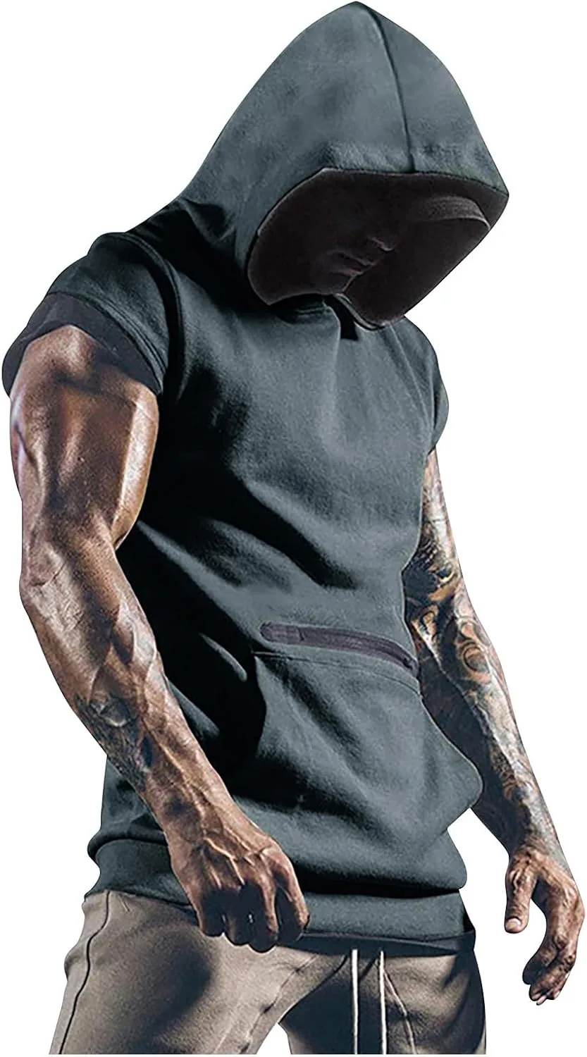 Футболка для мужчин с коротким рукавом и капюшоном
Футболка для мужчин с коротким рукавом и капюшоном