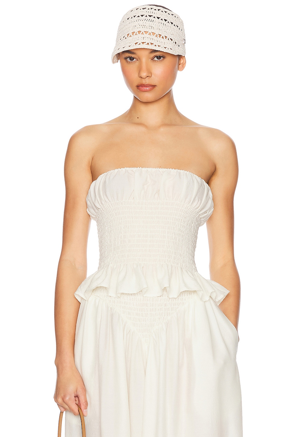 Тюник со сборками из шелка и шерсти Helsa, Ivory
Тюник со сборками из шелка и шерсти Helsa, Ivory