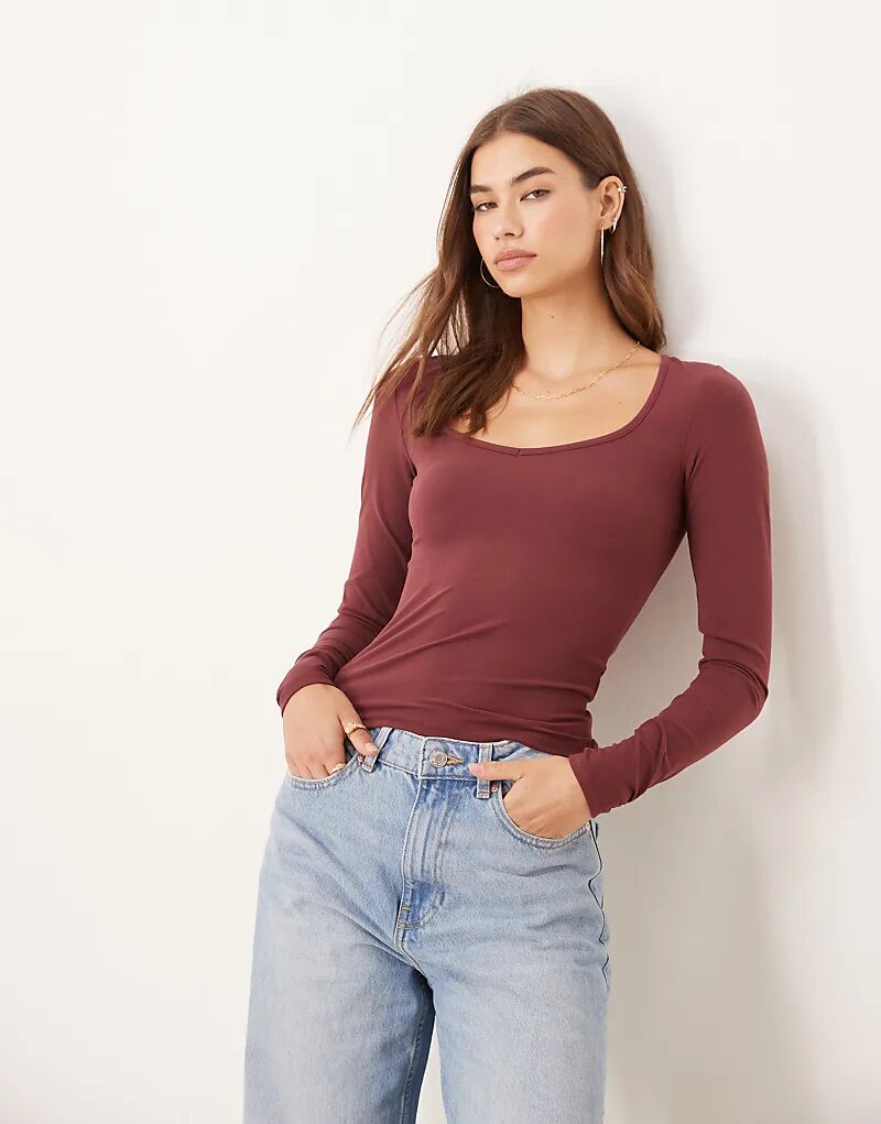 Футболка Cotton On Hold Me с длинным рукавом бордового цвета
Футболка Cotton On Hold Me с длинным рукавом бордового цвета